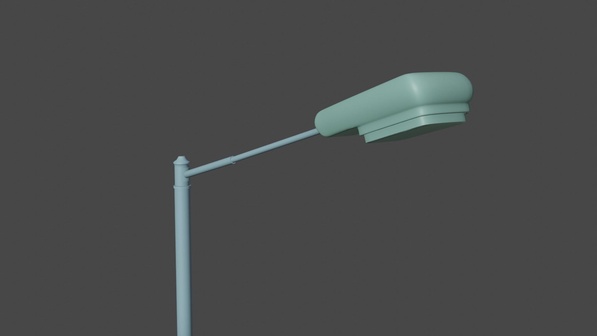rusted street lamp Low-poly 3D model_9