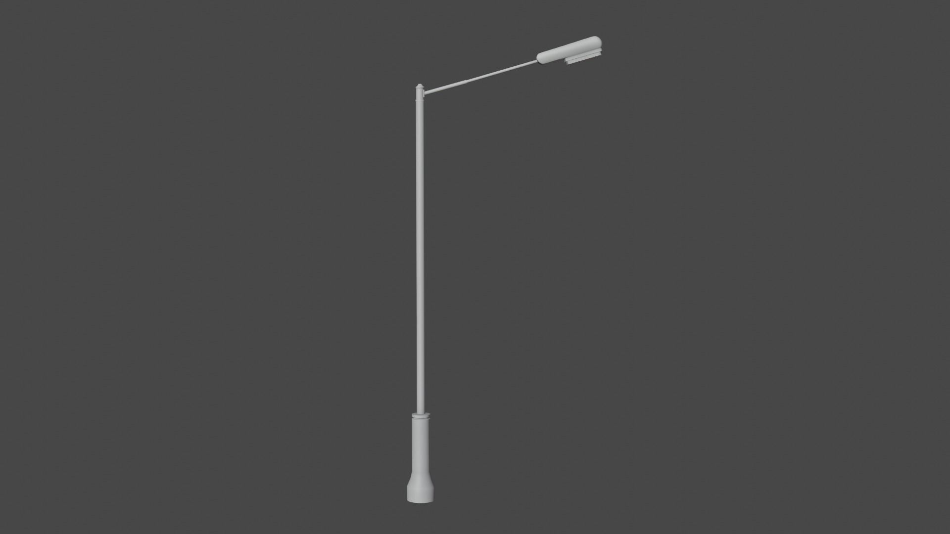 rusted street lamp Low-poly 3D model_7