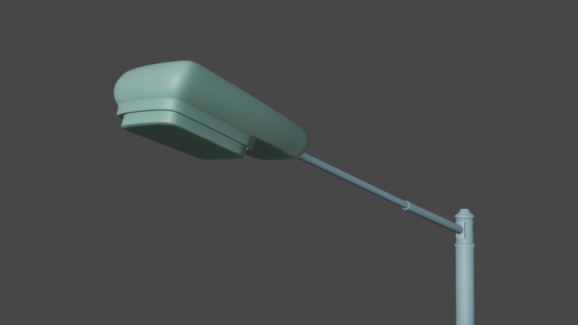 rusted street lamp Low-poly 3D model_11