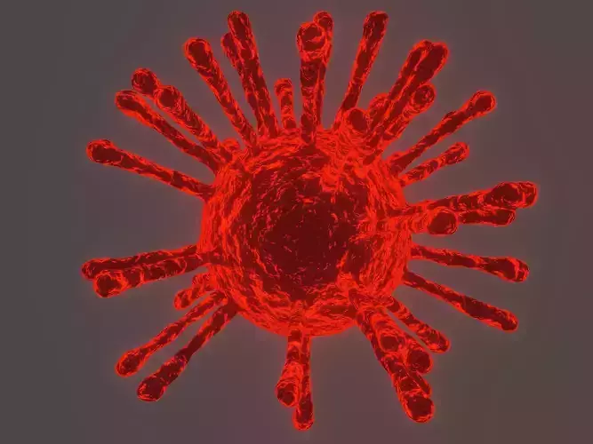 Covid19 3D model virus