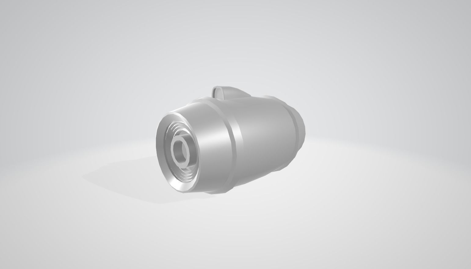 Mega Buster - Girl Hand Cannon - SciFi Weapon Low-poly 3D model_9