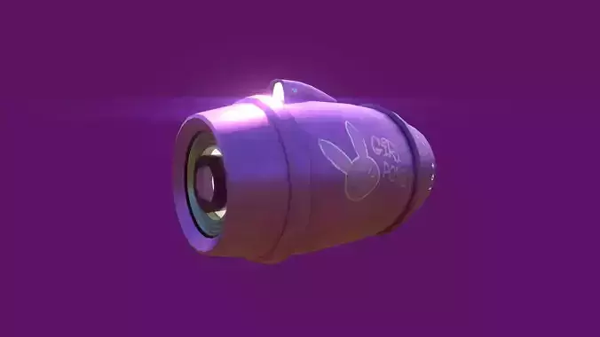 Mega Buster - Girl Hand Cannon - SciFi Weapon Low-poly 3D model