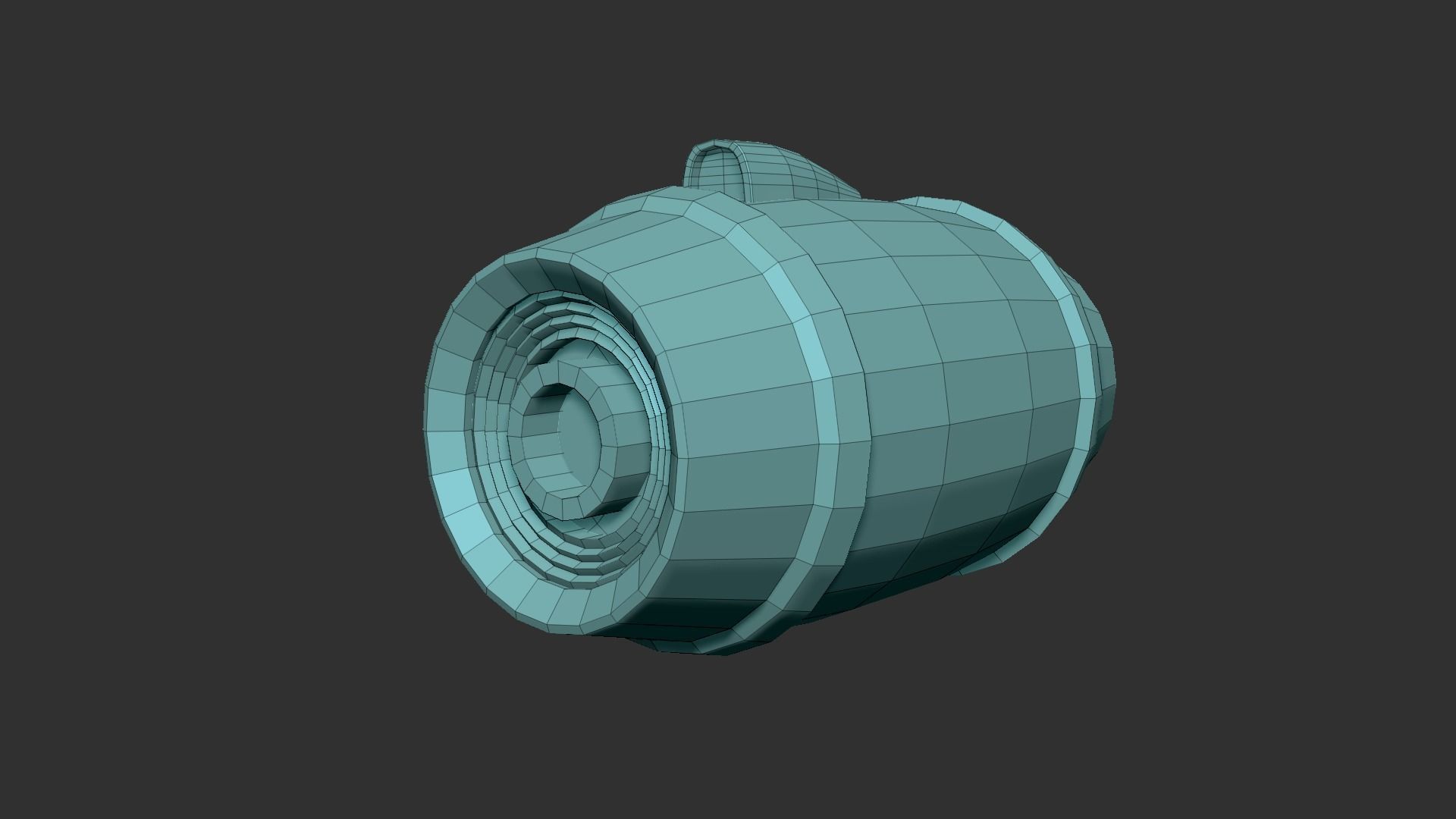 Mega Buster - Girl Hand Cannon - SciFi Weapon Low-poly 3D model_13