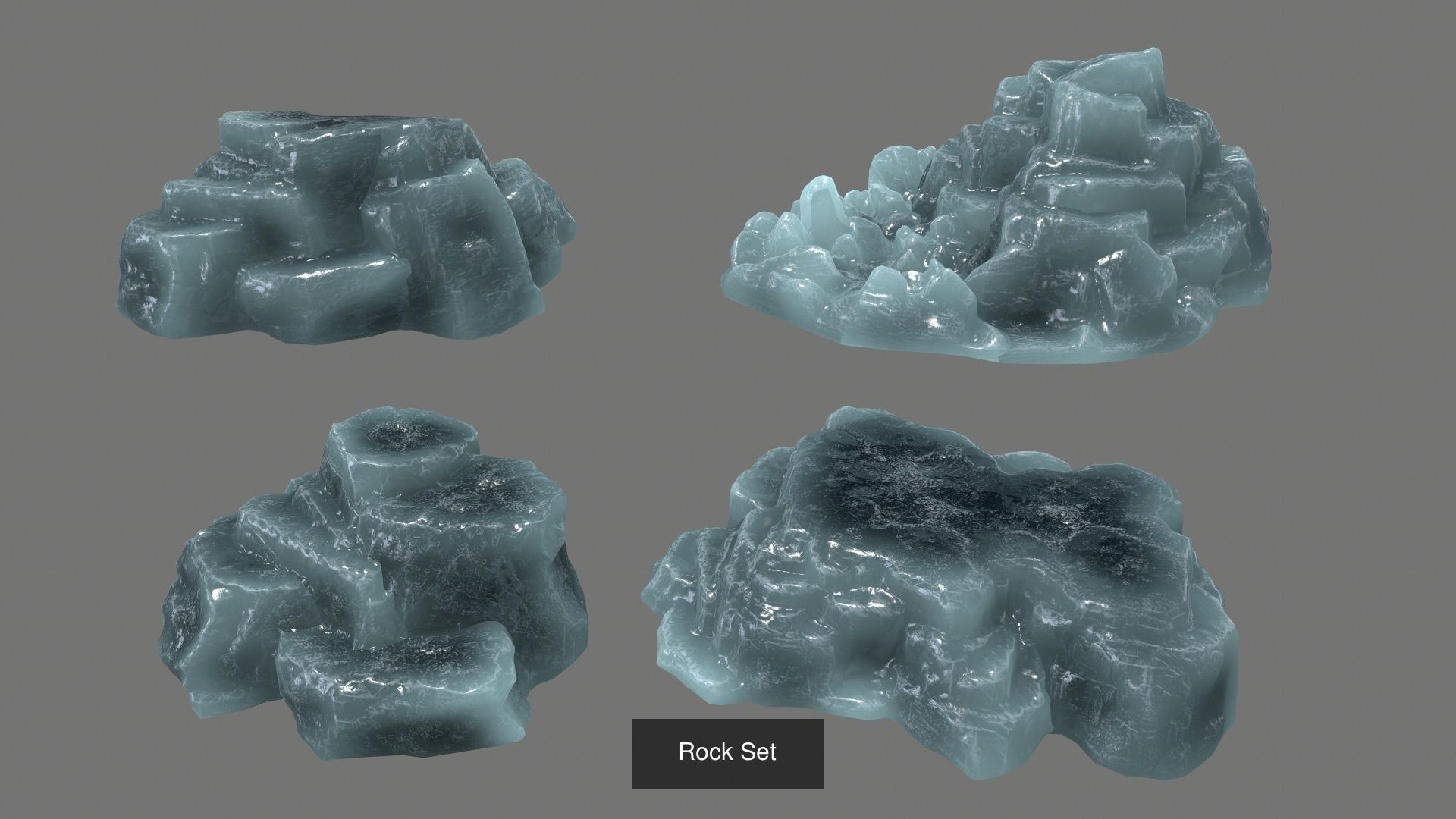 ICE GAME SET 3D Model Collection_6