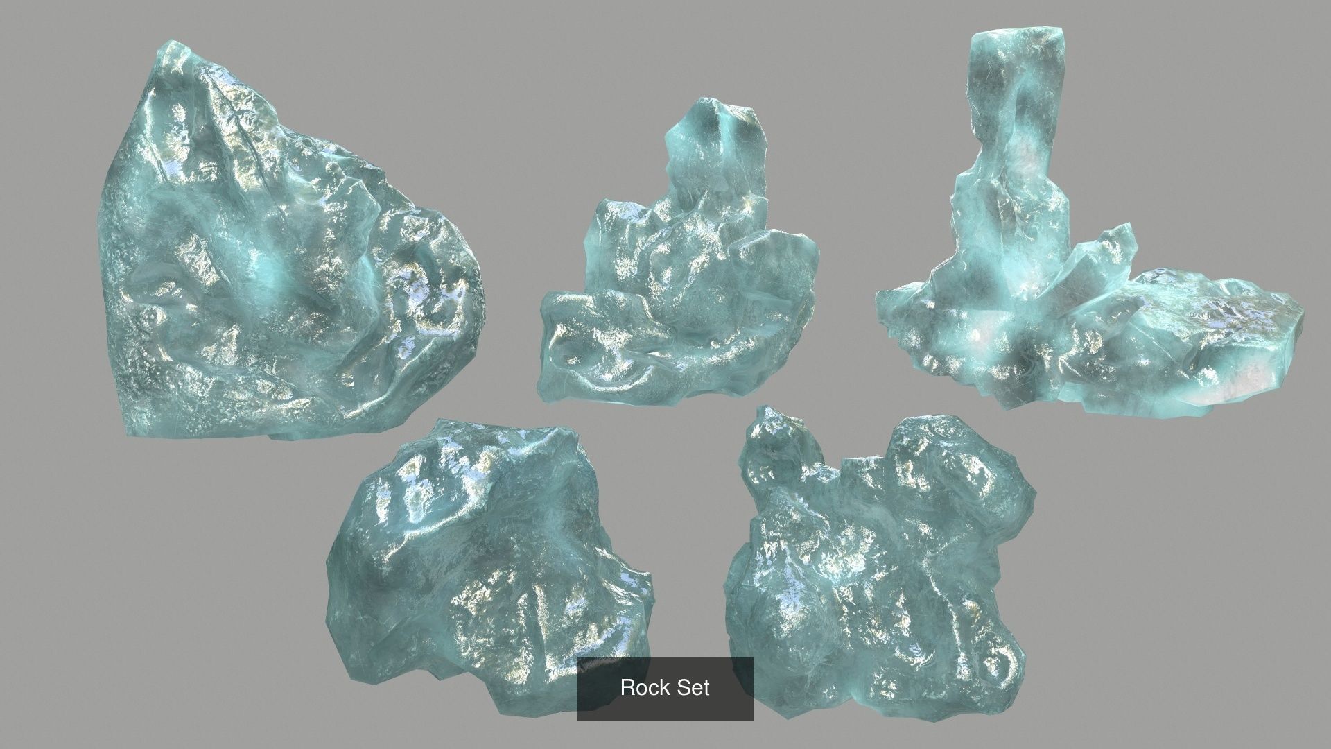 ICE GAME SET 3D Model Collection_2