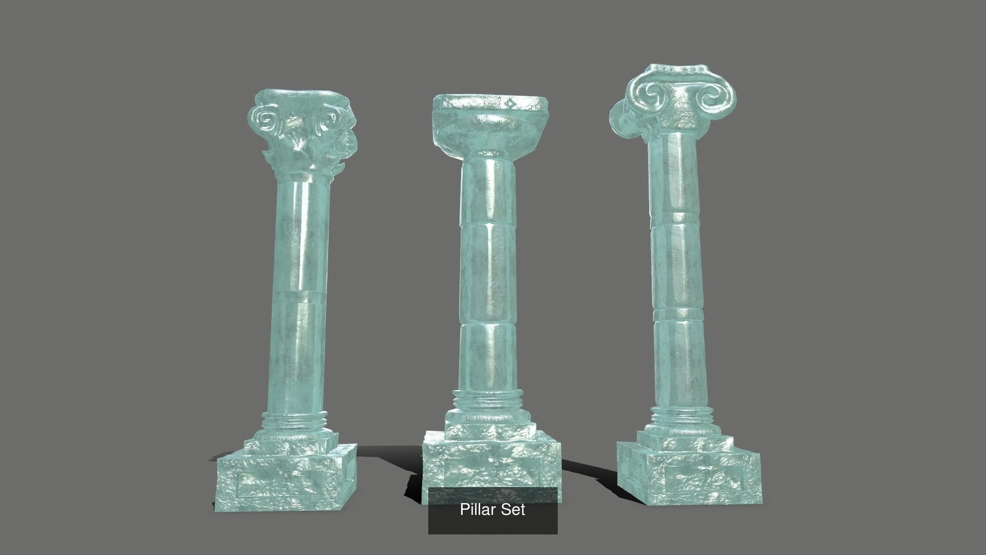 ICE GAME SET 3D Model Collection_5