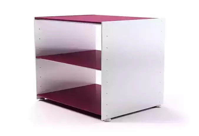 Red White Modular Shelf