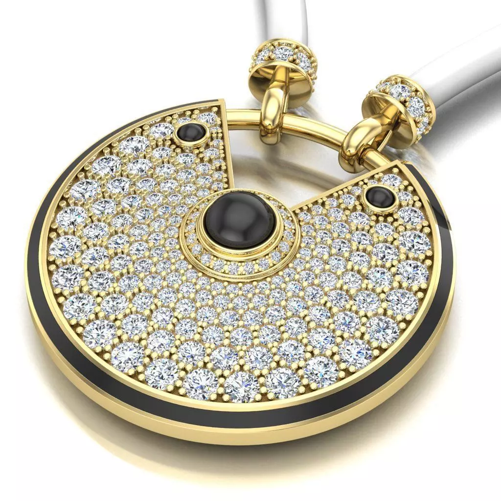 Large pendant Amulette 3D print model_0