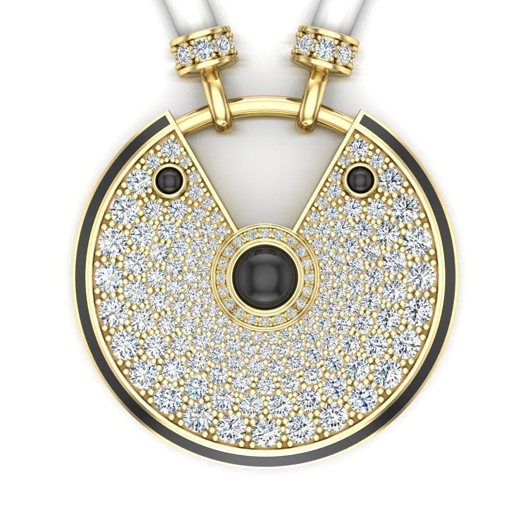 Large pendant Amulette 3D print model_1