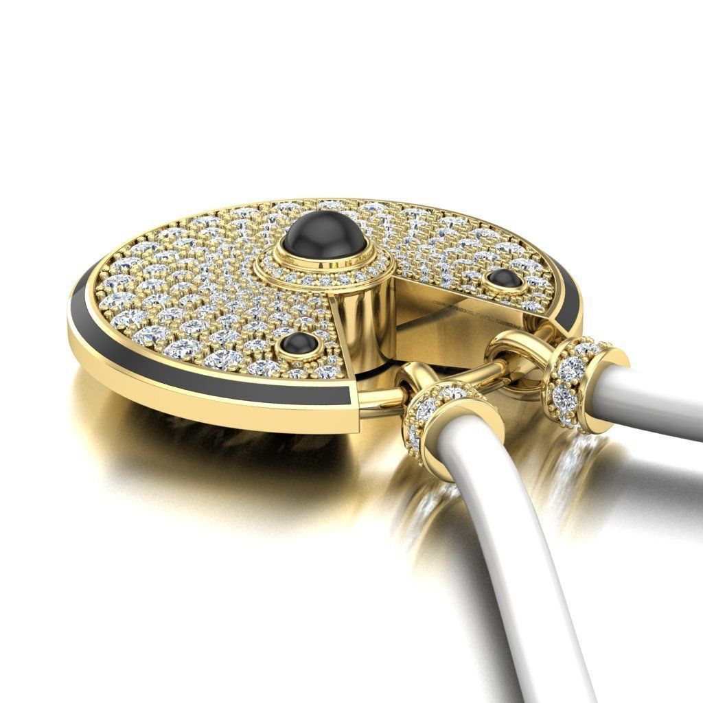 Large pendant Amulette 3D print model_2