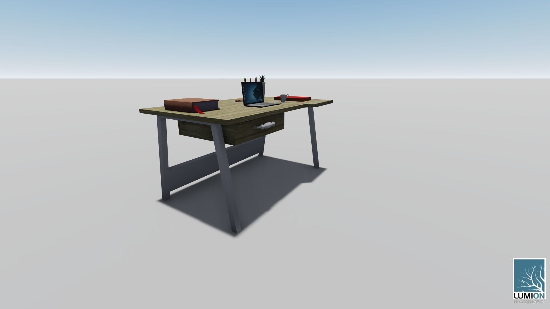 3D BILGISAYAR MASASI 3D print model_1