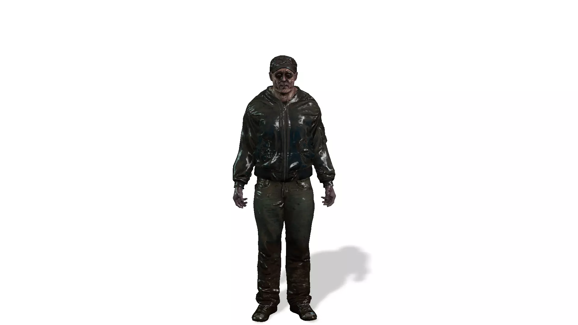 MUSCULAR ZOMBIE MAN LOWPOLY Low-poly 3D model