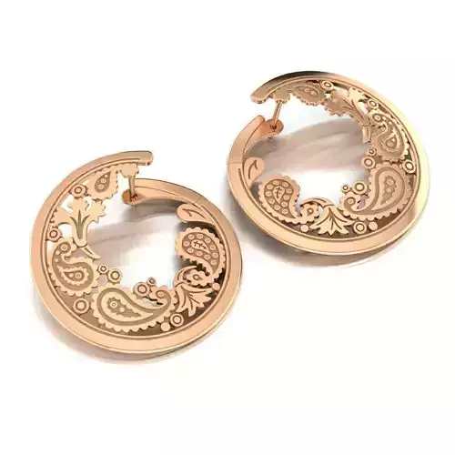 Turkish cucumber earring 3D print model
