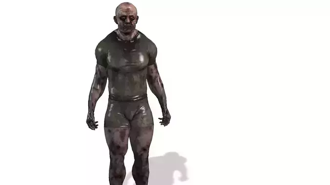 ZOMBIE STRIPED LOWPOLY 