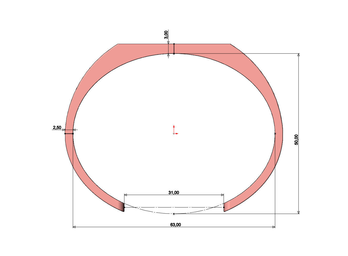 Signet platform engravable cuff bracelet 3D print model_6