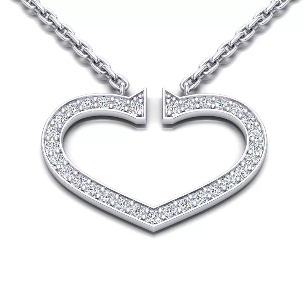 Pendent Heart 3D print model