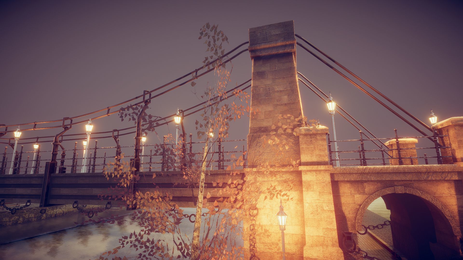Gate Bridge Low-poly 3D model_13