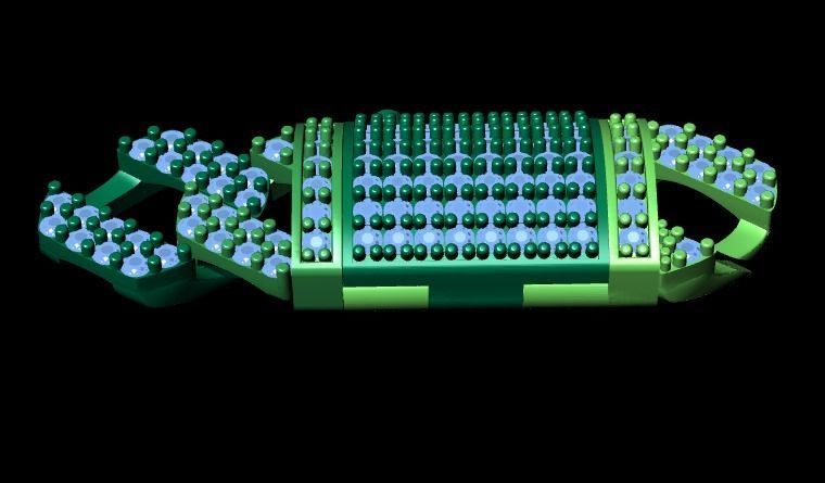 Cuban link bracelet with lock 3D print model_24