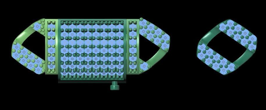 Cuban link bracelet with lock 3D print model_18