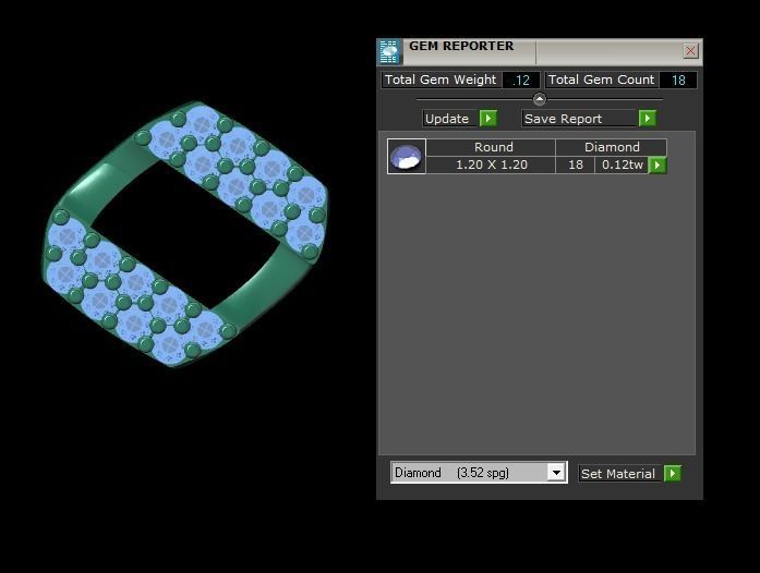 Cuban link bracelet with lock 3D print model_19