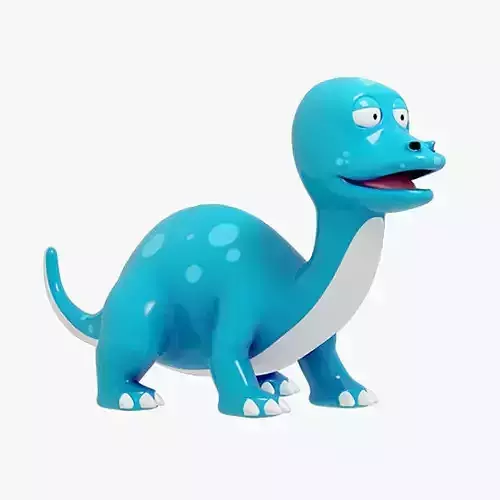 Dinosaur cartoon 3 3D model