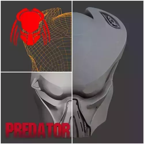 Predator mask - Nocturne 3D print model Predator mask - Nocturne 3D print model
