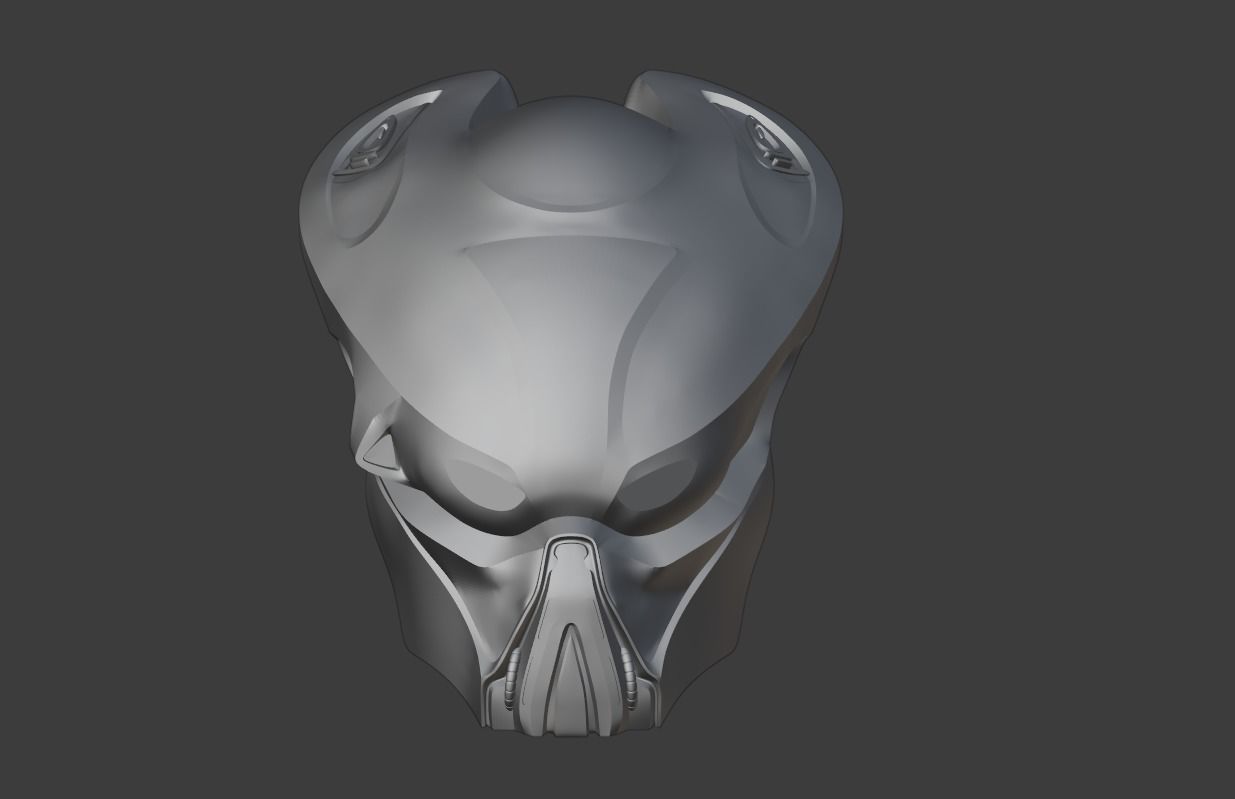 Predator mask - Nocturne 3D print model_3