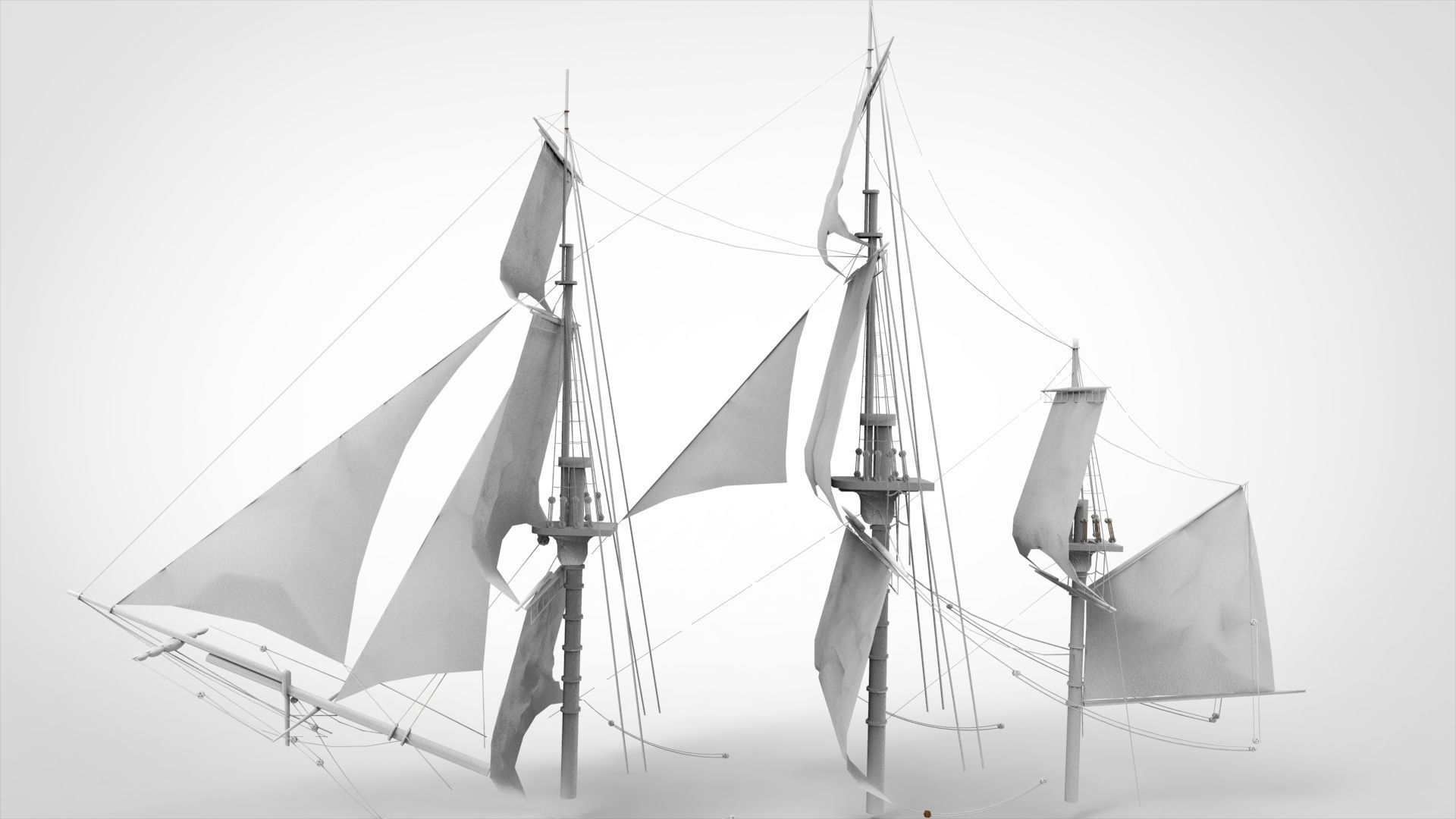 Sailing Ship 3D model_11