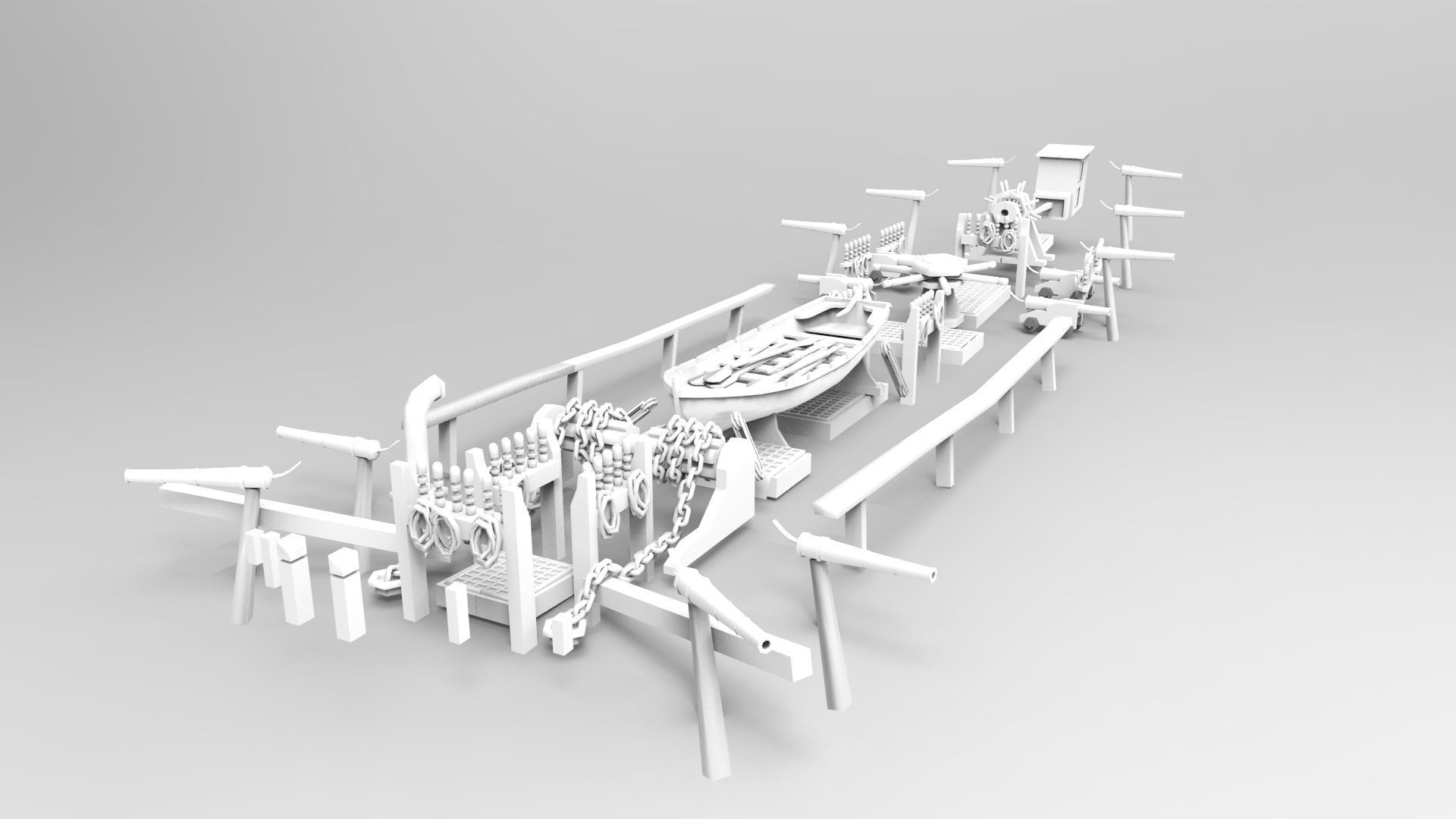 Sailing Ship 3D model_5