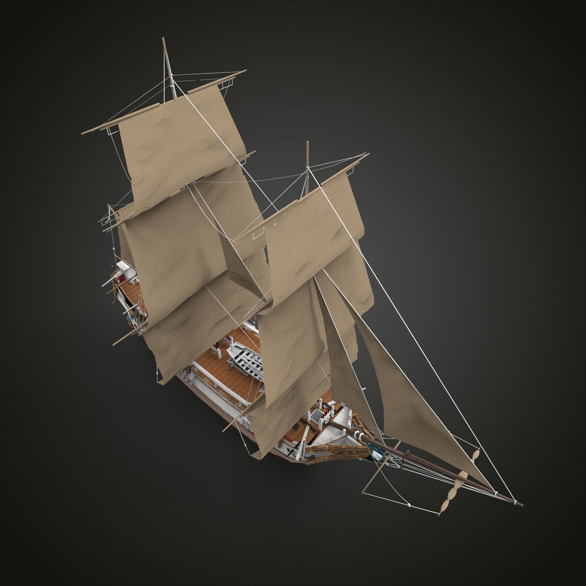 Sailing Ship 3D model_29