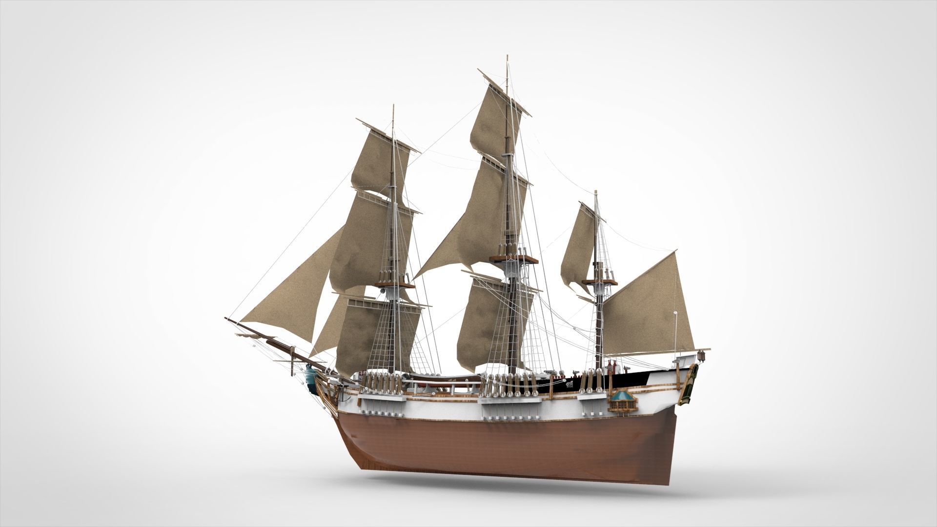 Sailing Ship 3D model_15