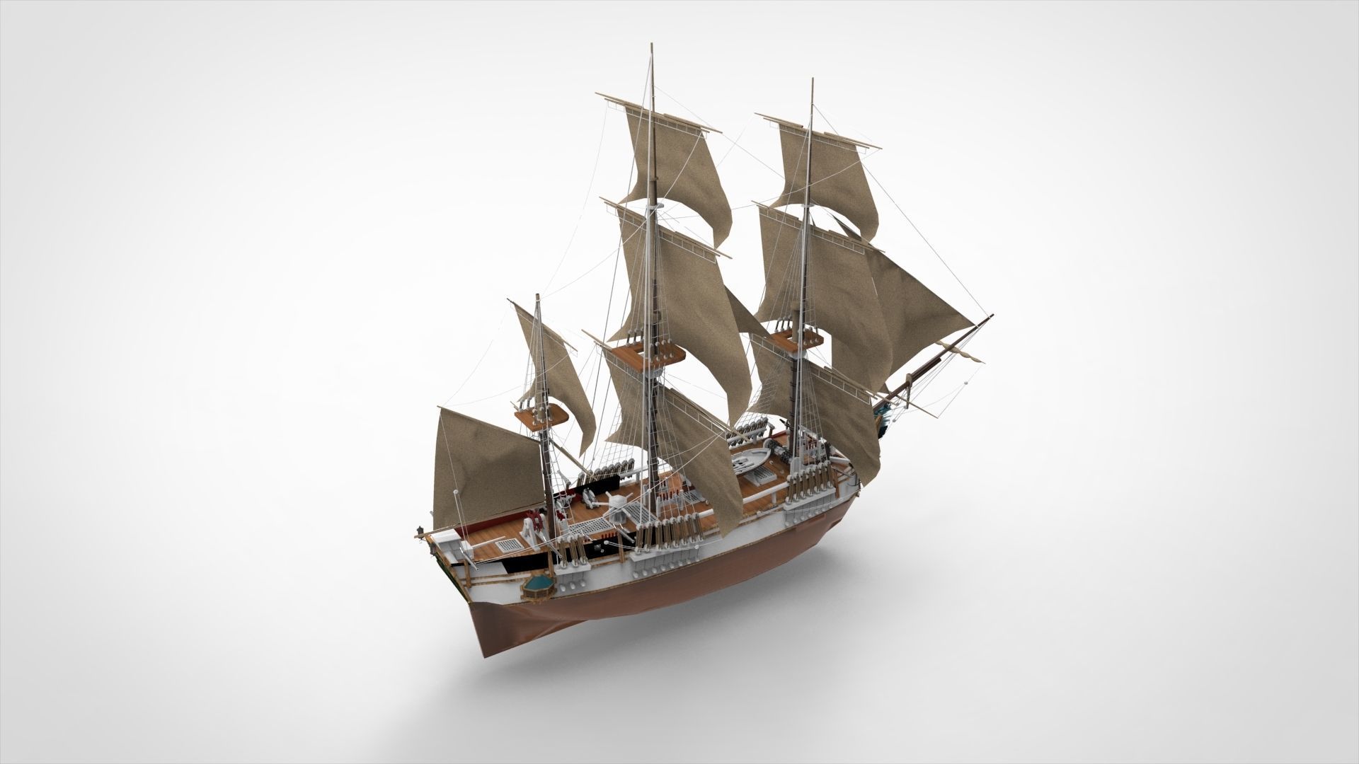 Sailing Ship 3D model_18