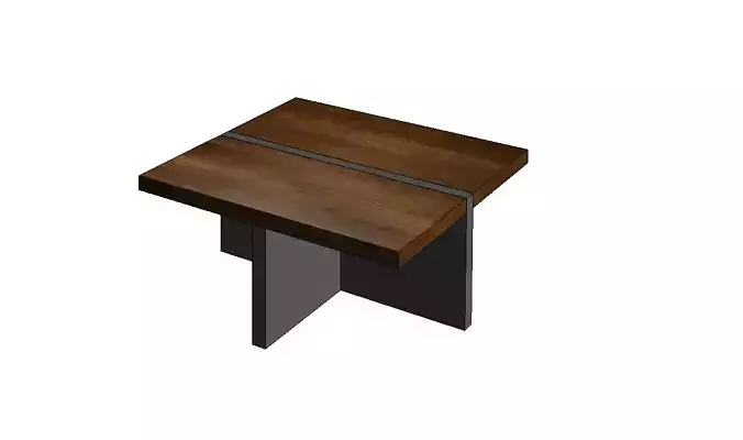 wood and metal table