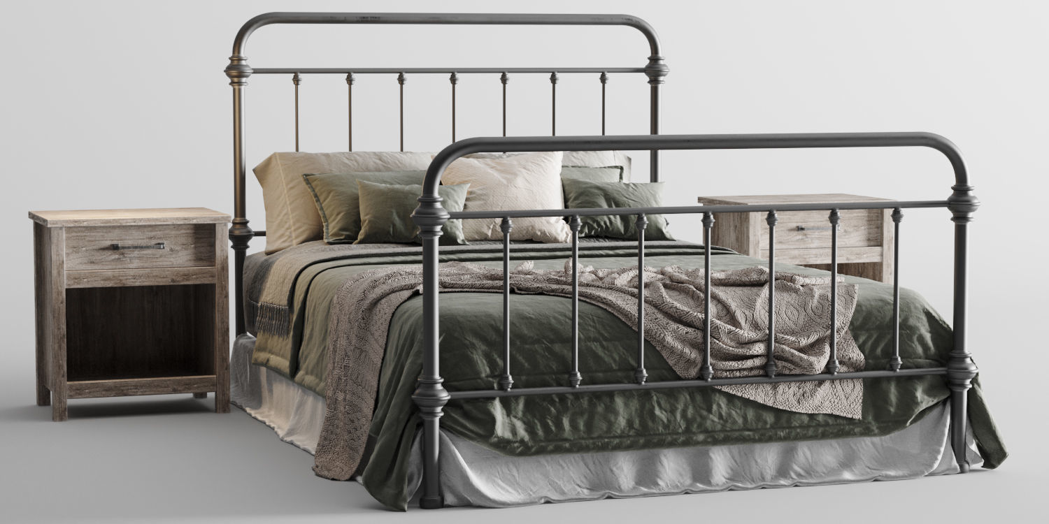 inspire marcie bed 3D model_6