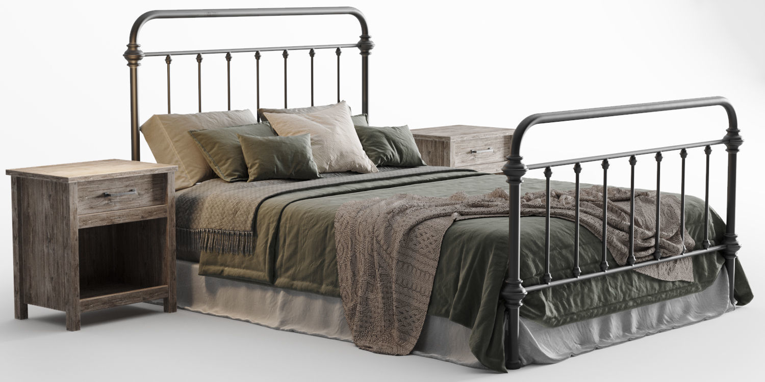 inspire marcie bed 3D model_8