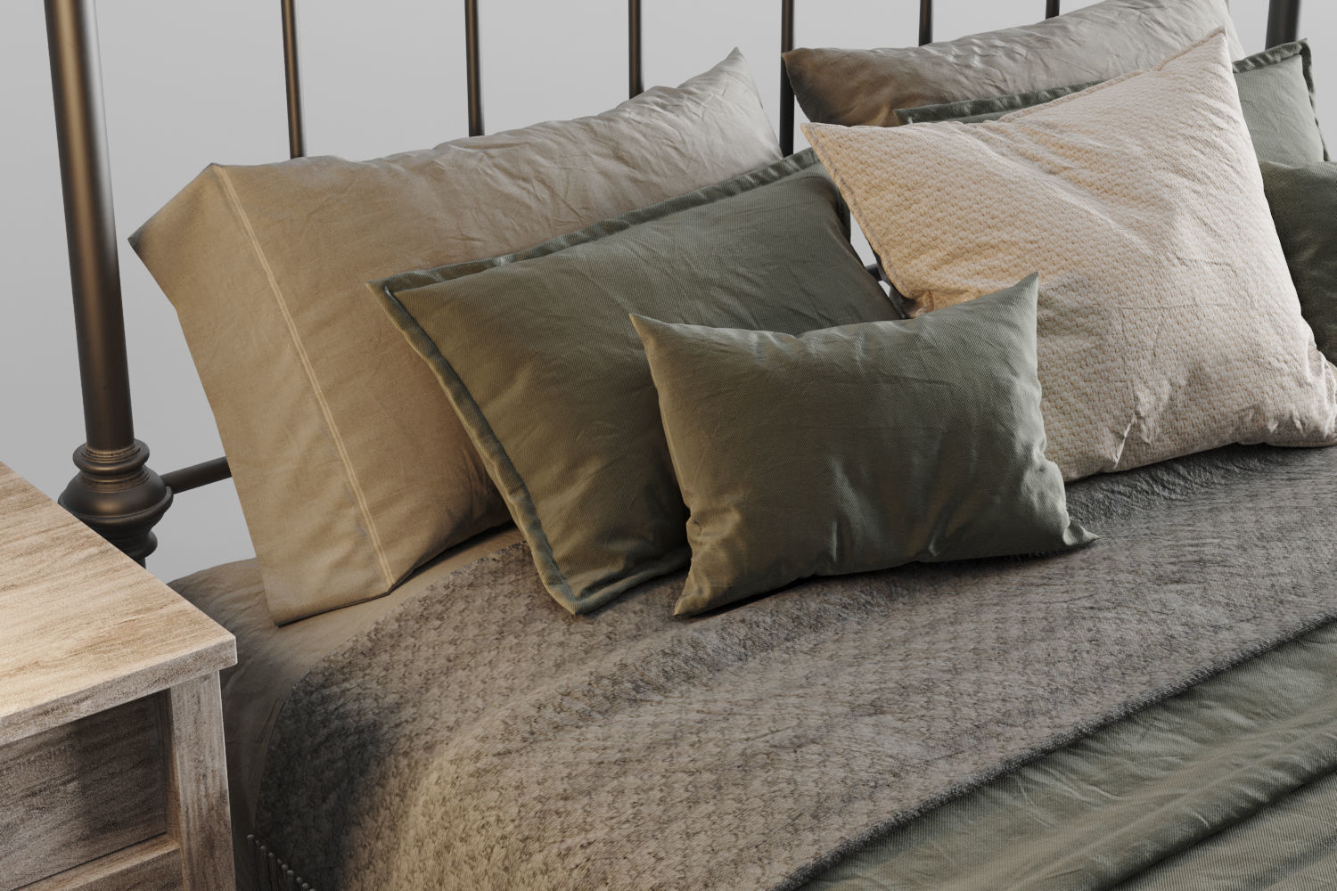 inspire marcie bed 3D model_7