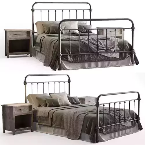 inspire marcie bed 3D model