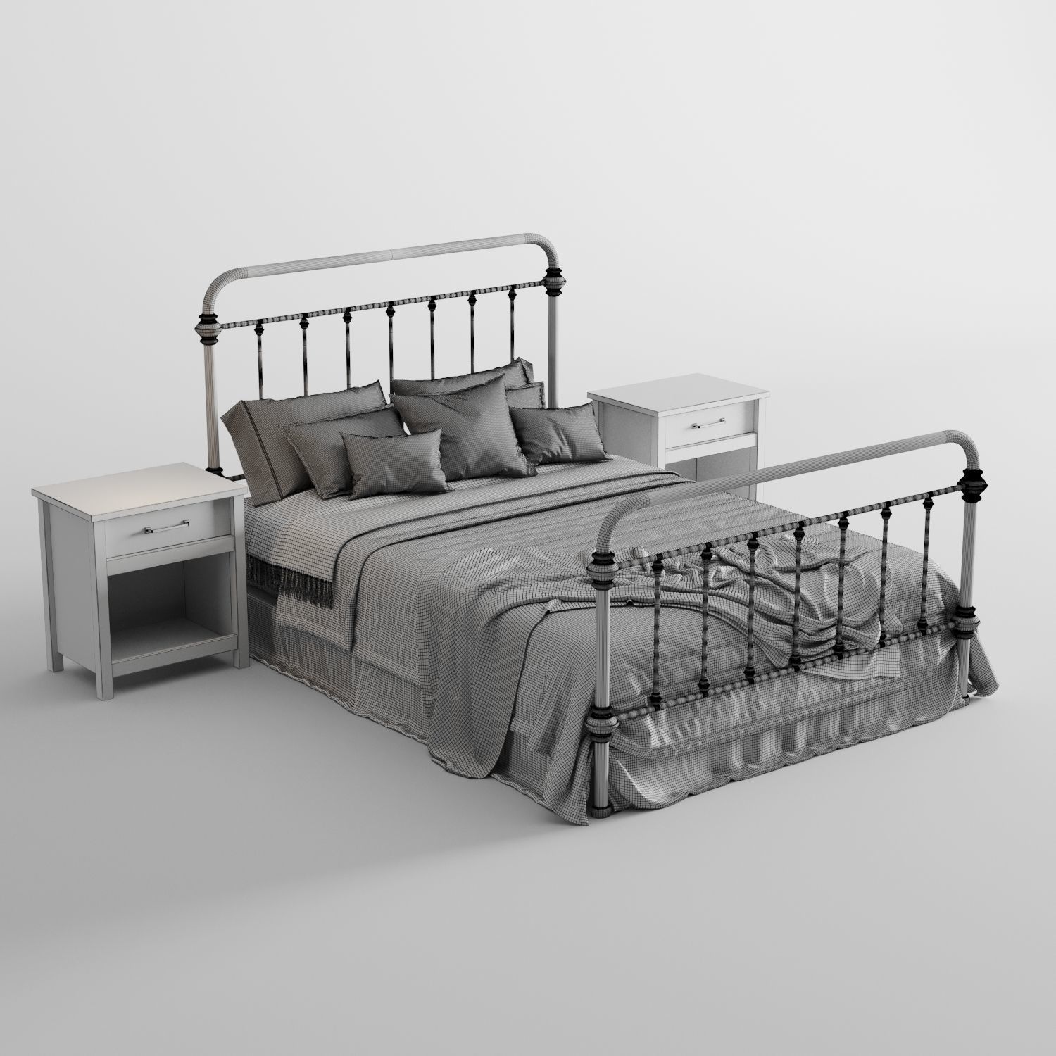 inspire marcie bed 3D model_9