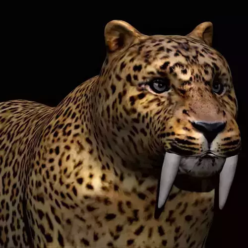 Sabertooth tiger 3D model