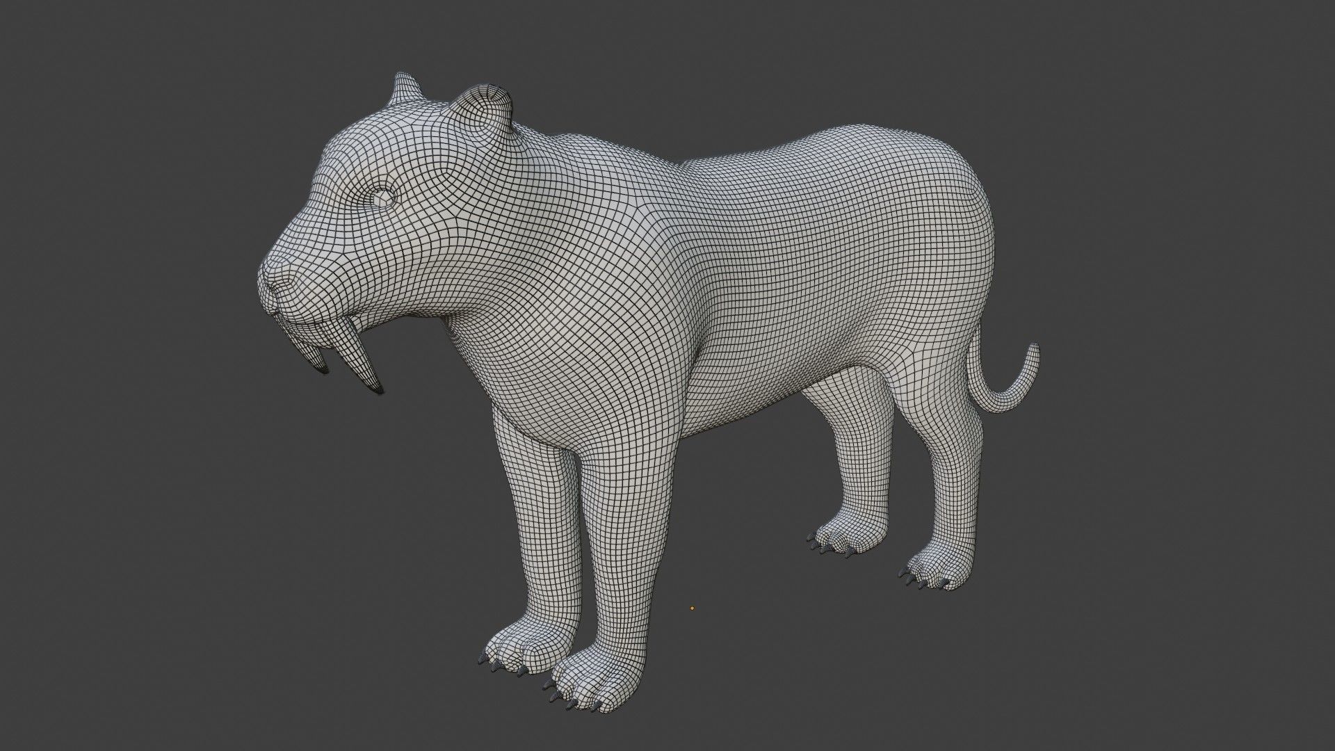 Smilodon Sabertooth tiger 3D model_9