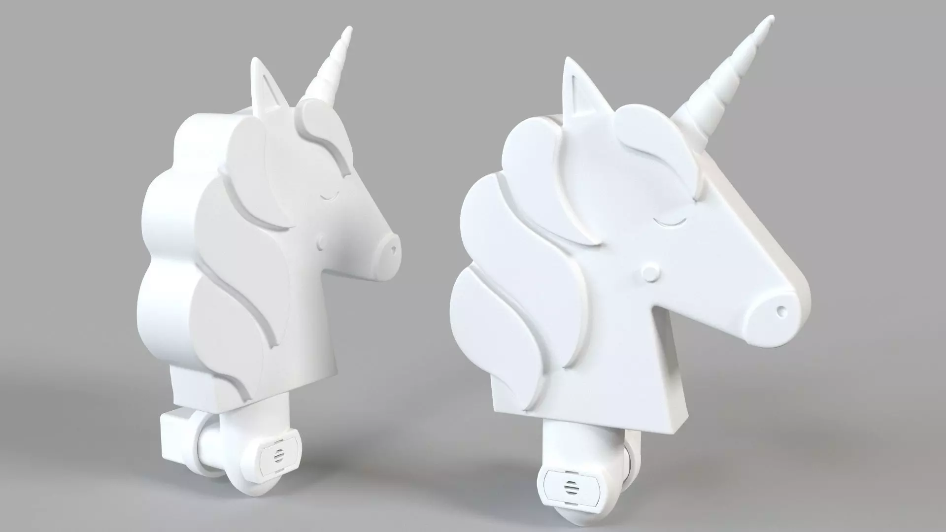 Porcelain Unicorn Night Light 3D model_0