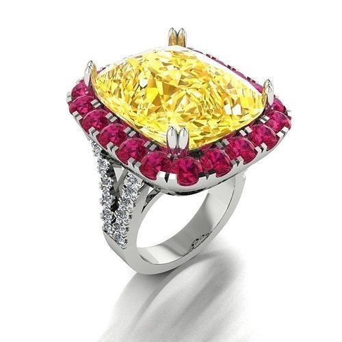 ring gemstone  diamond   3D print model