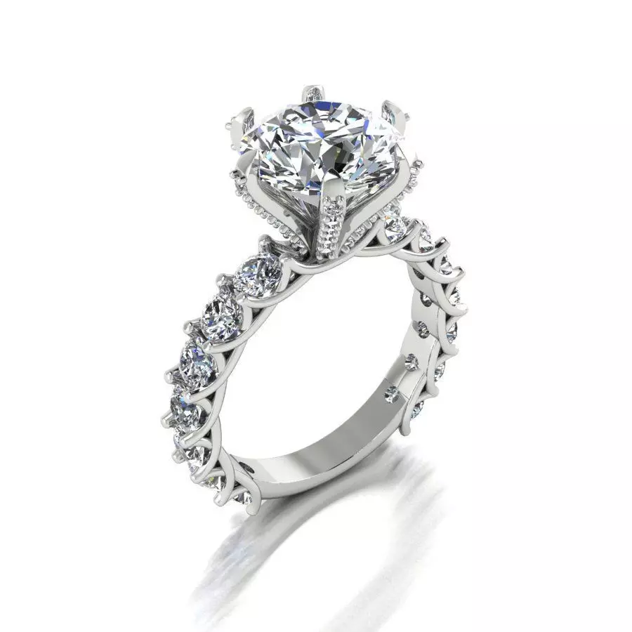 ring diamond Hong Kong 3D print model
