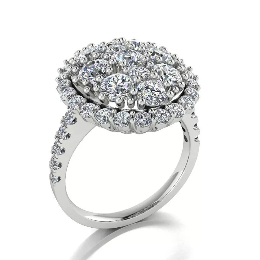 ring diamond Hong Kong 3D print model