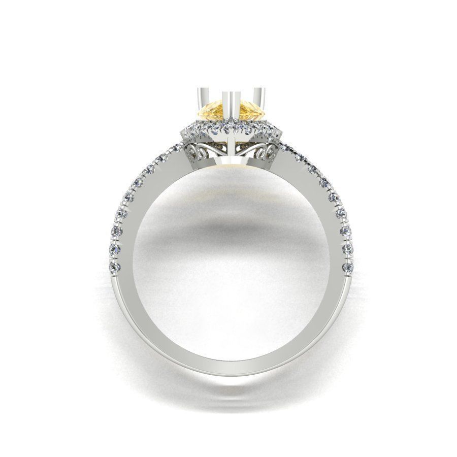 ring gemstone diamond  Hong Kong 3D print model_1