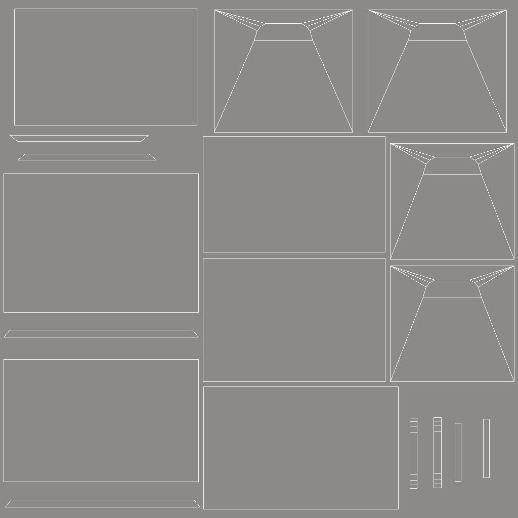 Wooden Crate Low-poly 3D model_14