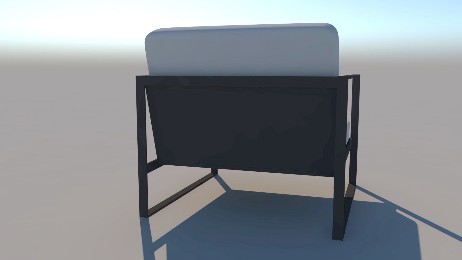 Modern Chair 2 Low-poly 3D model_8
