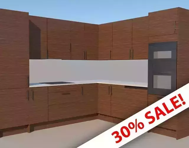 Kitchen Fitout - Low poly