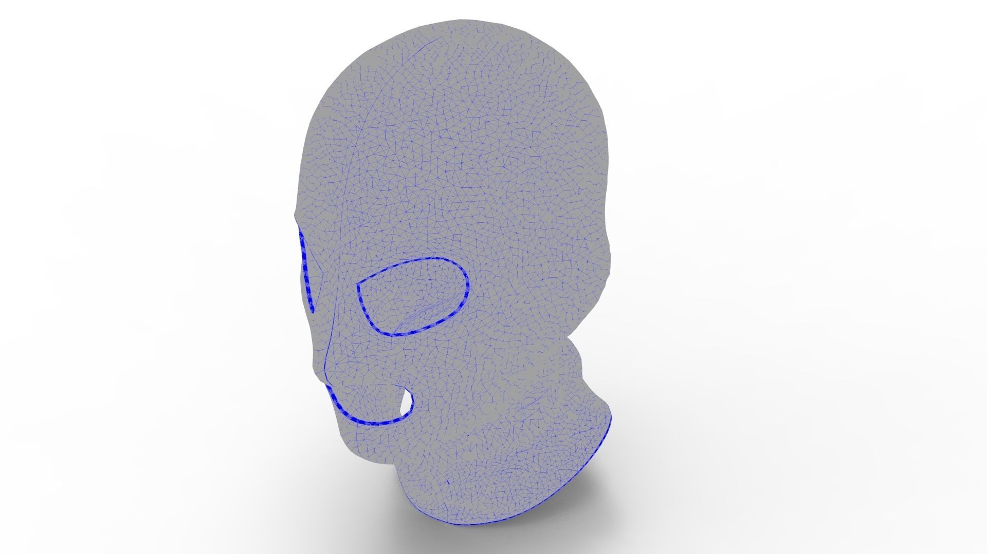 Balaclava male mannequin wearing mask 3D model_12