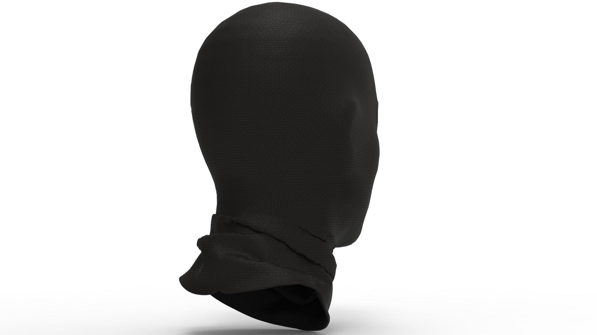 Balaclava male mannequin wearing mask 3D model_8